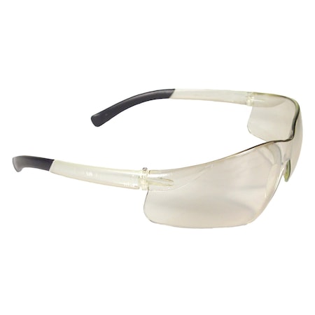 Radians Safety Glasses, Anti-Scratch, Indoor/Outdoor Lens, Light Gray Frame, Frameless, 1 PR AT1-90